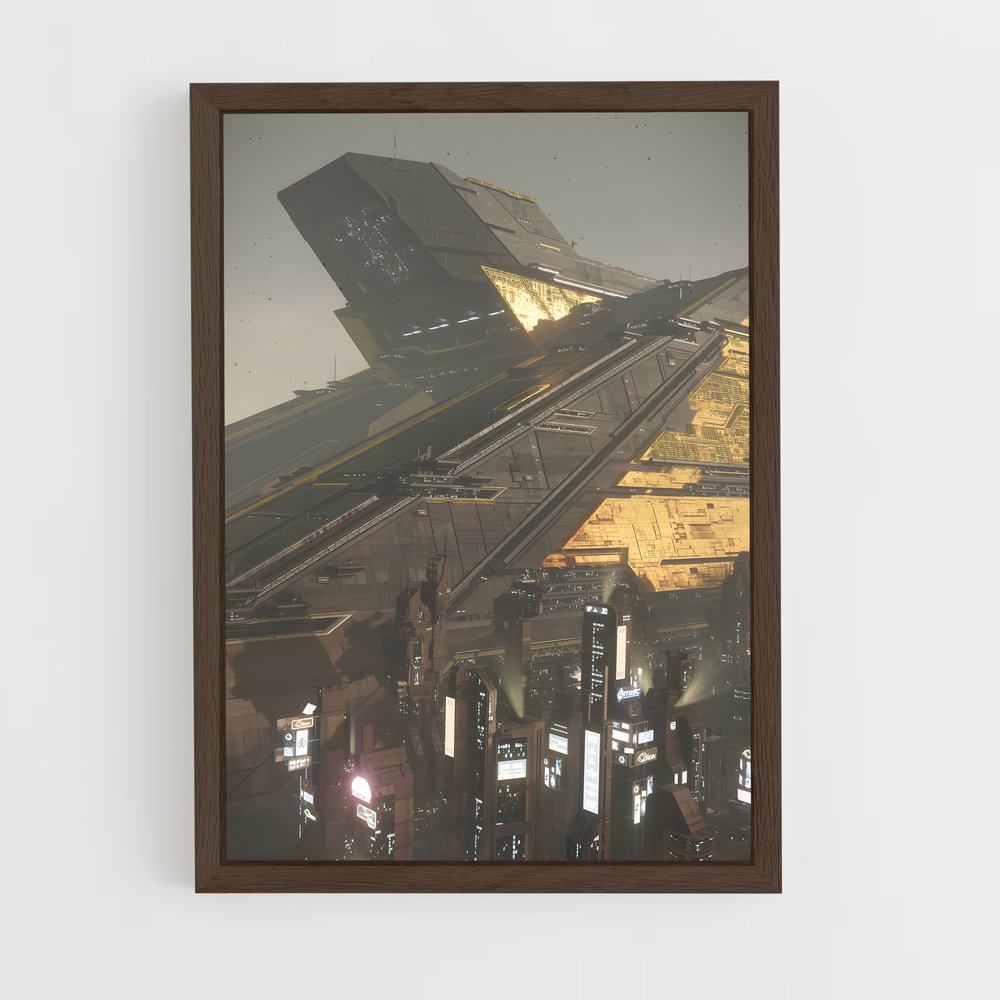 Poster Skyline Interstellaire – affiche Star Citizen (vue 5)